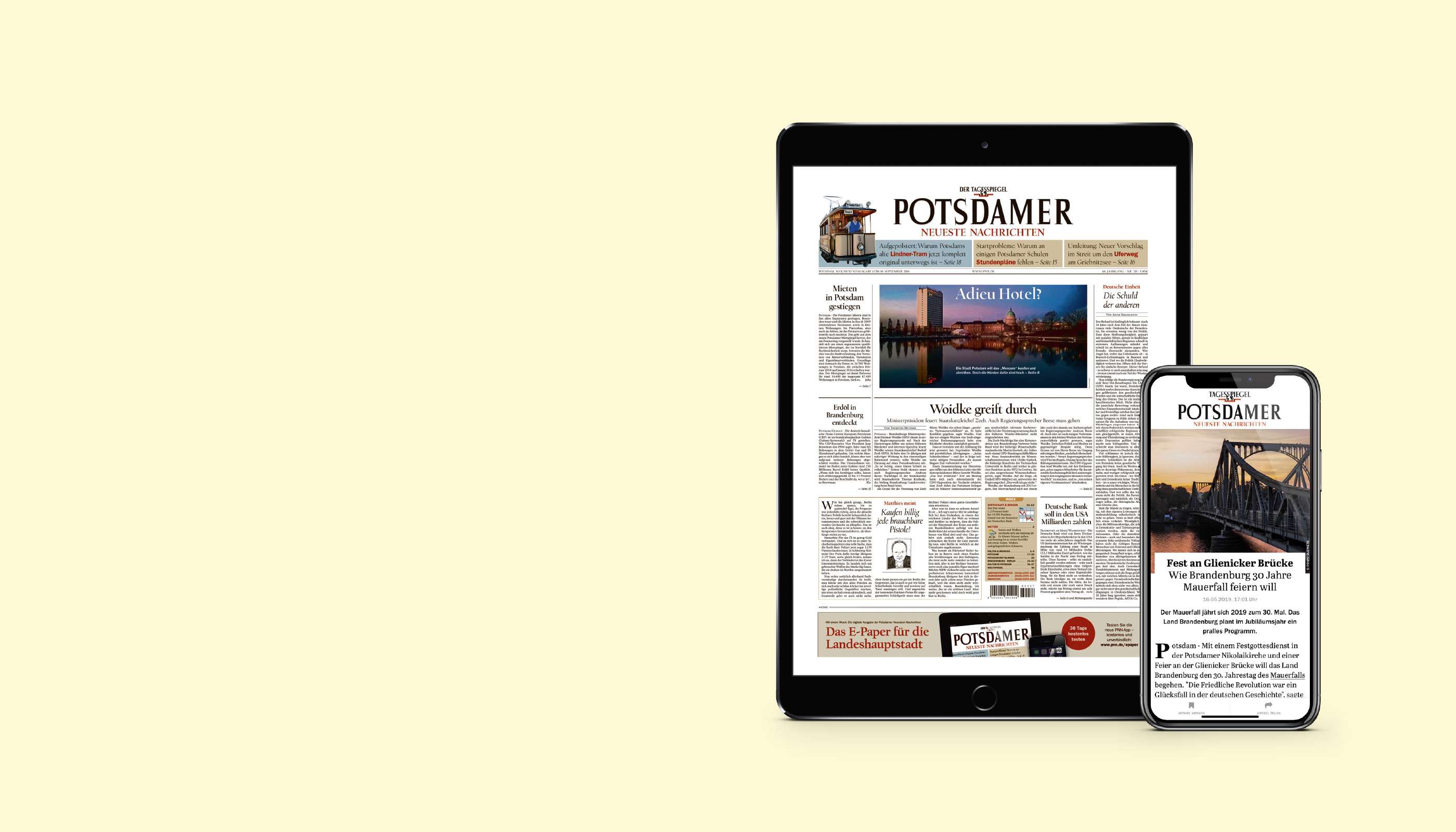 Potsdamer Neueste Nachrichten E Paper Mit Einem Smartphone Oder Tablet Ihrer Wahl Pnn Abo